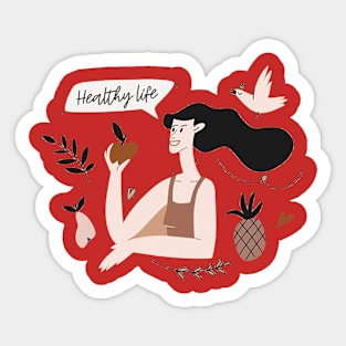 Healty Life Sticker